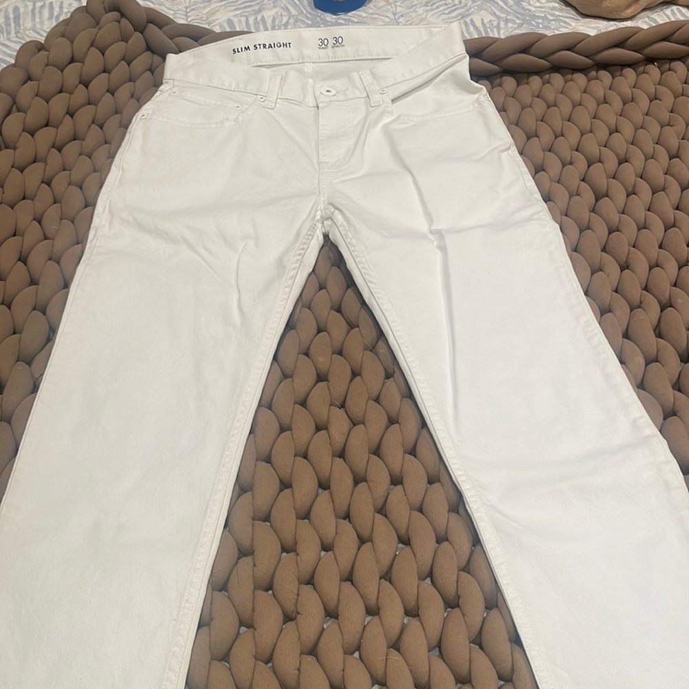 INC International Concepts White Jeans 30x30